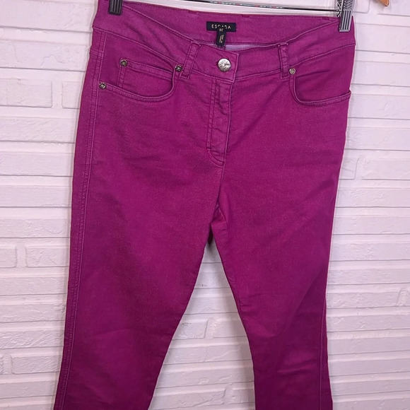 Escada Tourmaline Pink Mid Rise Skinny Jeans, Women’s Size 6 - Picture 2 of 11